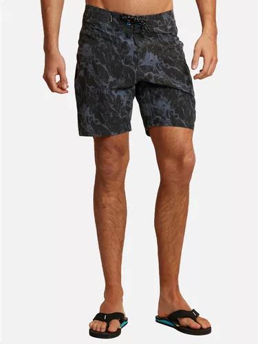 Traje De Baño Stretch Black Marble Vortex Hombre Negro Maui Cuotas