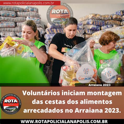 Voluntários iniciam montagem das cestas dos alimentos arrecadados no