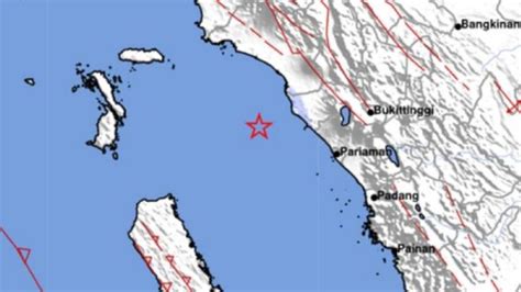 Gempa Magnitudo Guncang Wilayah Agam Sumatera Barat