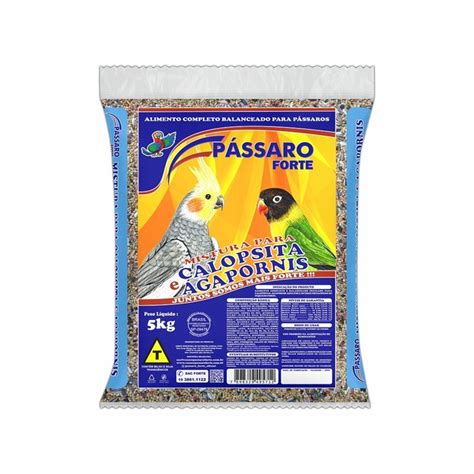 Mistura Passaro Forte Calopsitas Agapornis 5kg Shopee Brasil