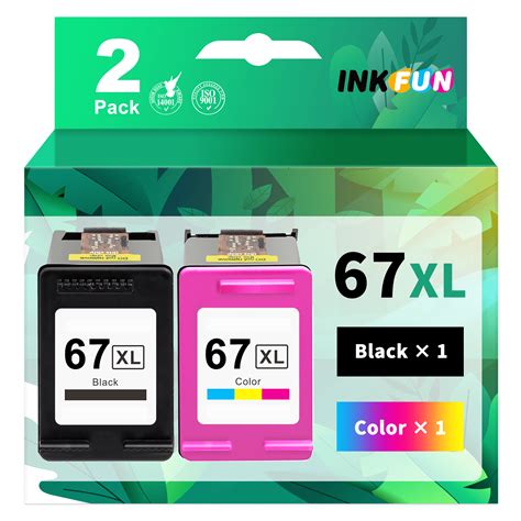 67xl Ink For Hp 67 67xl Ink Cartridge Bundle For Hp Ink 67 Black And Color For Hp Deskjet 2700