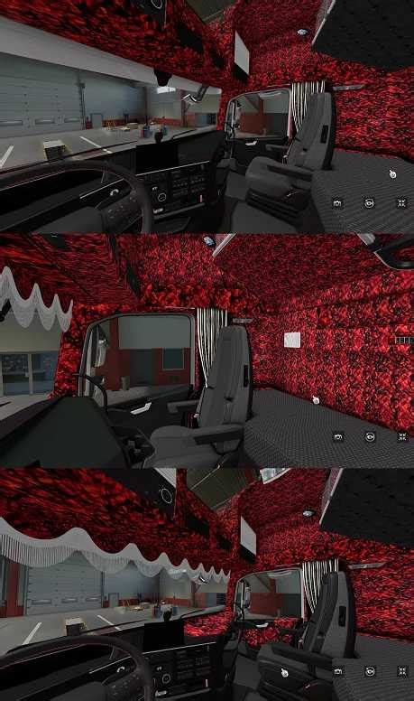 Volvo FH5 Rouge Danois Plush Intérieur Extérieur v3 0 ETS2 ETS2 Mod