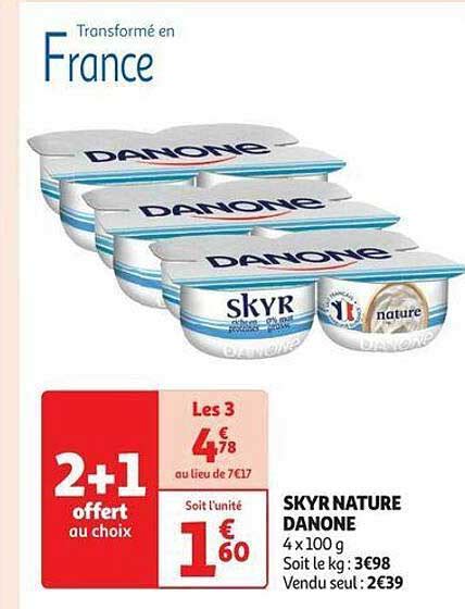 Promo Skyr Nature Danone Chez Auchan Icatalogue Fr