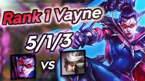 Vayne Vs Camille Challenger Gameplay Rank Vayne Youtube