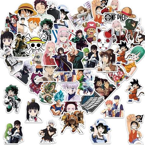 Amazon Pcs Japanese Anime Mixed Stickers Popular Classic Anime