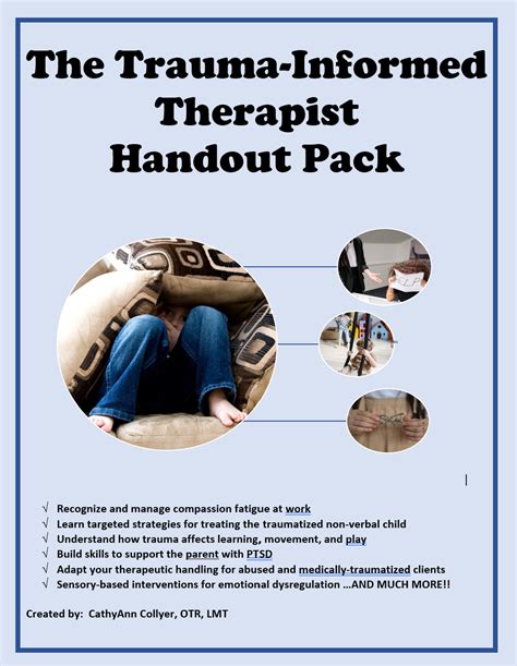 Trauma Informed Therapist Handout Pack Your Therapy Source