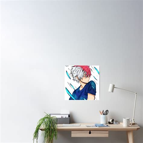 Shoto Todoroki Poster For Sale By Kingzart Redbubble