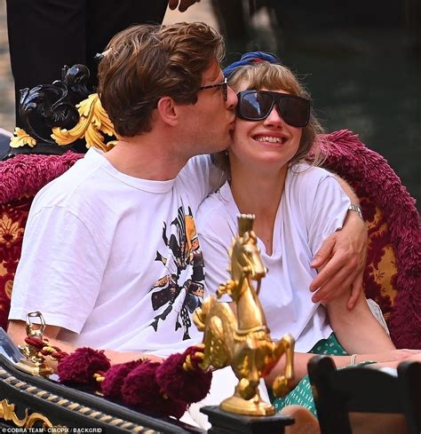 James Norton and girlfriend Imogen Poots kiss as they enjoy a romantic gondola ride in Venice ...