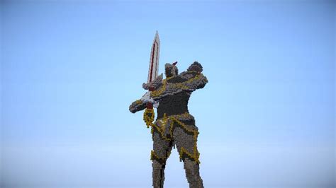 Knight sculpture Minecraft Project