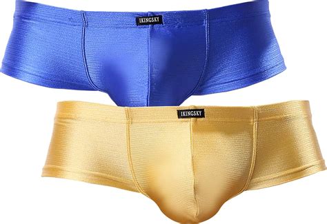 Ikingsky Mens Cheeky Thong Underwear Sexy Mini Cheek Boxer Briefs At