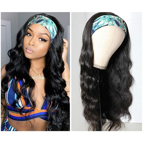 Amazon Catti Body Wave Headband Wig Human Hair Headband Wigs For