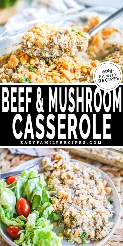 Creamy Beef and Mushroom Casserole · Easy Family Recipes