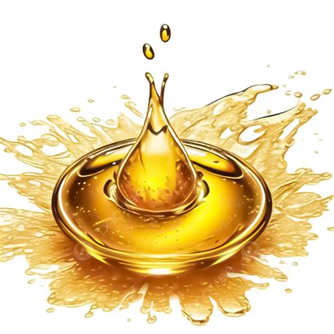 Cooking Oil Drop Isolated On Transparent Background Cooking Oil