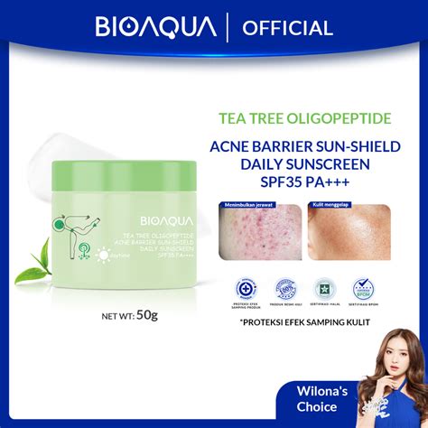 Jual Bioaqua Tea Tree Oligopeptide Acne Barrier Sun Shield Daily