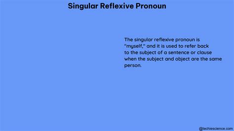 Mastering Singular Reflexive Pronouns A Comprehensive Guide