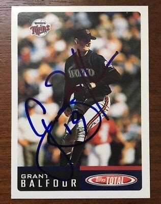 Grant Balfour Topps Total Autographed Signed Auto Baseball Card