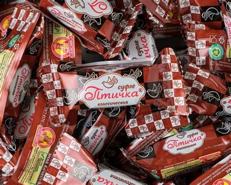 Конфеты Славянка Птичка классическая суфле с ванильным вкусом, 1 кг ...