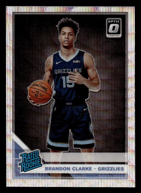 2019 20 Panini Donruss Optic Brandon Clarke RC Fanatics Wave Prizm 194