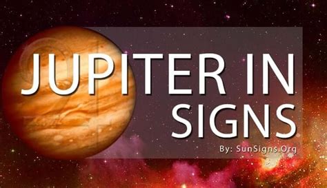 Jupiter In Signs Symbolism Meanings Sunsigns Org