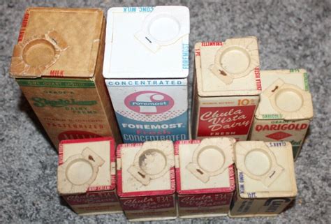 Vintage Dairy Cartons Various Lot Of 10 Darigold Chula Vista Clarks