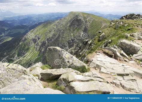 Ridgeway From Chopok To Mount Dumbier Nizke Tatry Low Lower Tatra