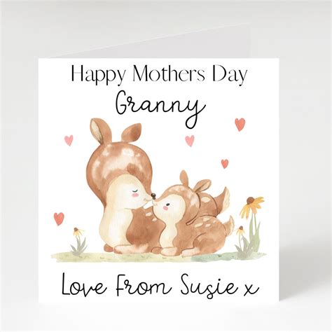 Granny Mothers Day Card Happy Mothers Day Granny 1st Mothers Day First Mothers Day Cards