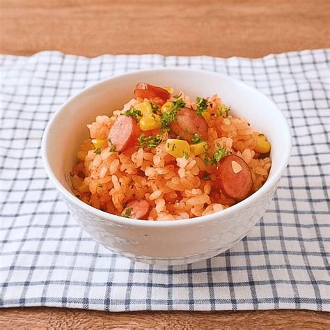 トマトジュースで作るとうもろこし炊き込みご飯 作り方・レシピ クラシル