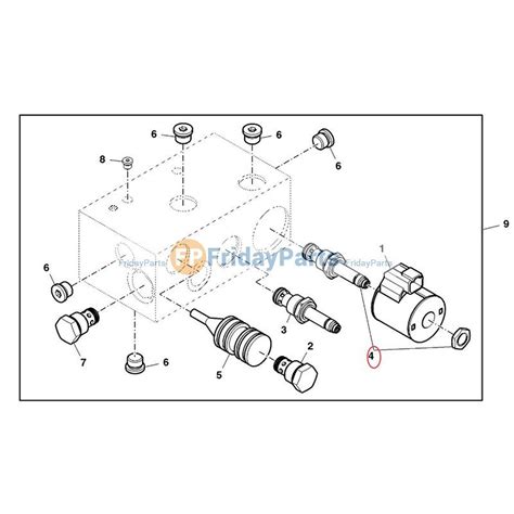 Spool Cartridge Valve Cxt11665 For John Deere Harvester 3520 Ch950 Ch960