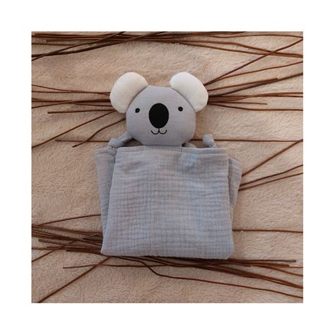 Doudou Koala En Gaze De Coton Bio