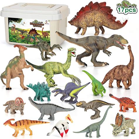 Tagitary 17 Stücke Dinosaurier Spielzeug Set Realistische Dinosaurier