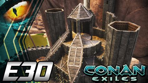 Savanna Castle Build Roof Progress Conan Exiles 2020 [s1 E30