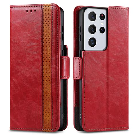 Caseneo Samsung Galaxy S Ultra Premium Soft Pu Leather Flip Wallet