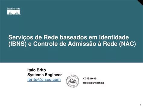 Ppt Servi Os De Rede Baseados Em Identidade Ibns E Controle De