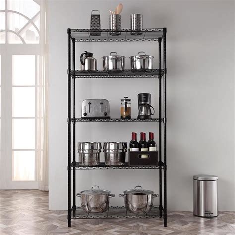 16 In D X 36 In W X 72 In H 5 Tier Steel Freestanding Shelving Unit At