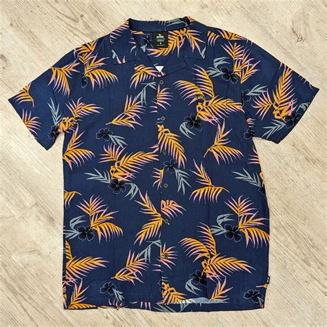 Rip Curl Surf Revival Floral Shirt Navy Odyssey Surf Snow Style