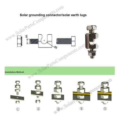 PV Module Grounding Lugs For Solar Panel Earthing 53 OFF