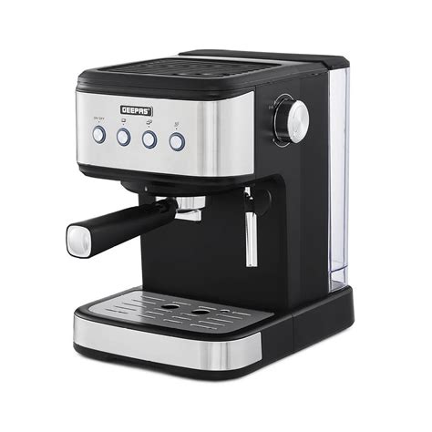 Geepas Espresso Cappuccino Coffee Machine Milk Frother Bar