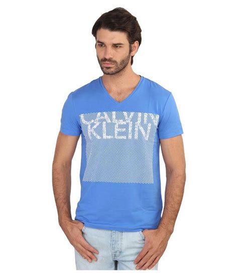 Calvin Klein Blue V Neck T Shirt Buy Calvin Klein Blue V Neck T Shirt