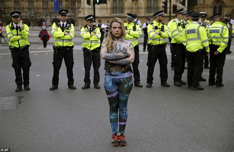 Extinction Rebellion Climate Change Protesters March On Westminster