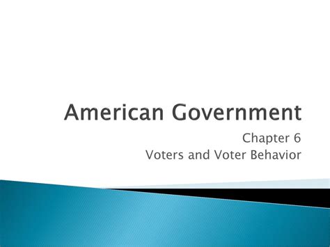 Chapter 6 Voters And Voter Behavior Ppt Download