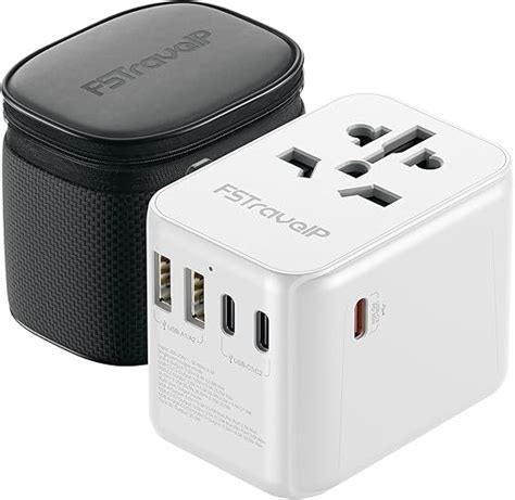 Worldwide Travel Adapter With Usb C Pd W Fast Charge Fstravelp