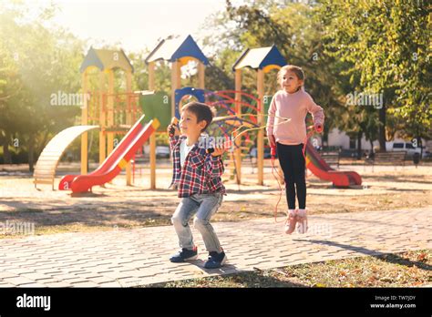 Children Skipping Rope Hi Res Stock Photography And Images Alamy