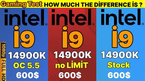 I9 14900k Oc Vs 13900k Vs 14900k No Power Limit Vs I9 14900k Stock