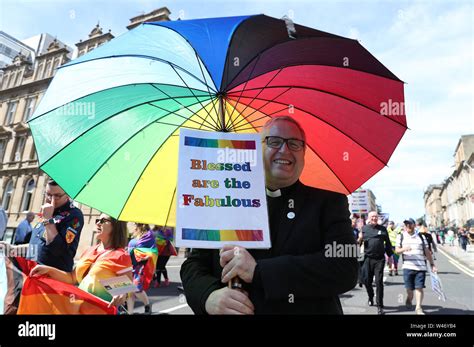 The Lgbt Community Marching From Kelvingrove Park To George Square As