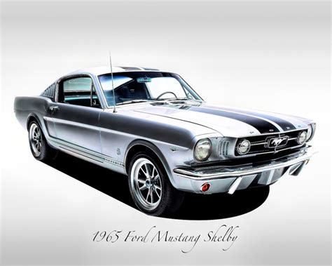 Classic Cars 1965 Ford Mustang Shelby Eleanor Gray Muscle Car Print - Etsy