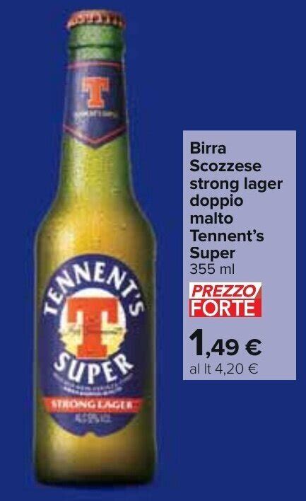 Tennent S Super Birra Scozzese Strong Lager Doppio Malto Ml Offerta