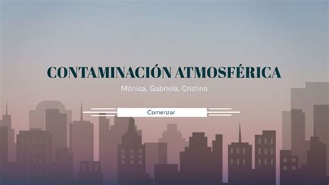 Contaminación de la atmósfera