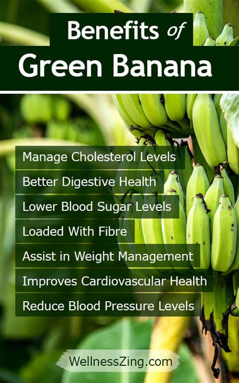 Benefits of Green Banana - WellnessZing