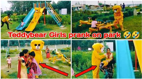 Teddy Bear Funny Girl Kiss 🥵pranks Teddy Bear Prank On Cute Girls 😍