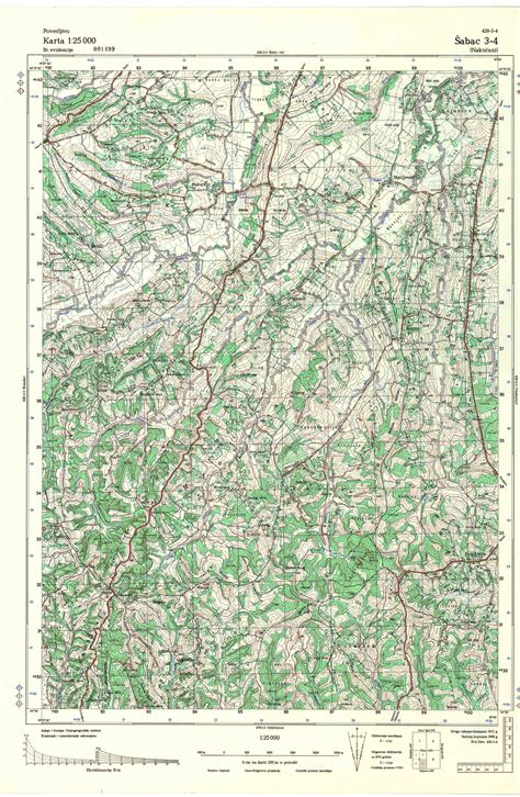 Topografske Karte Srbije Jna Šabac